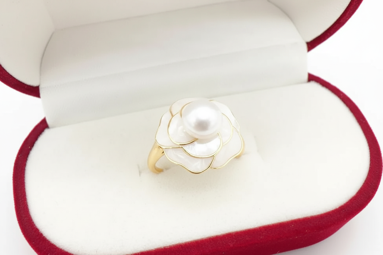Sterling Silver Natural Freshwater Pearl Pendant Set