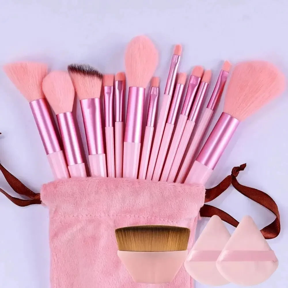 Soft Fluffy Multi-Piece Makeup Brush Set