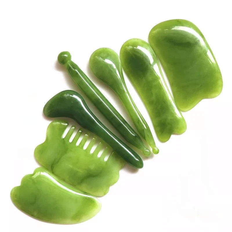 Natural Beeswax Gua Sha Massage Set - 7 Piece