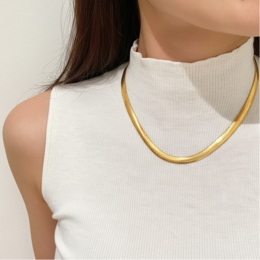 Geometric Chain Necklace