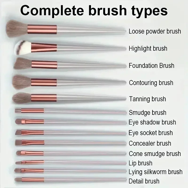 Soft Fluffy Multi-Piece Makeup Brush Set