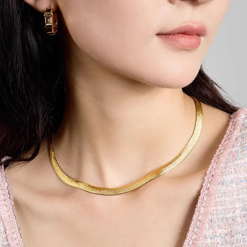 Geometric Chain Necklace