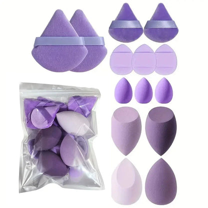 Makeup Sponge Set – Cosmetic Blender & Powder Puffs 14-Piece