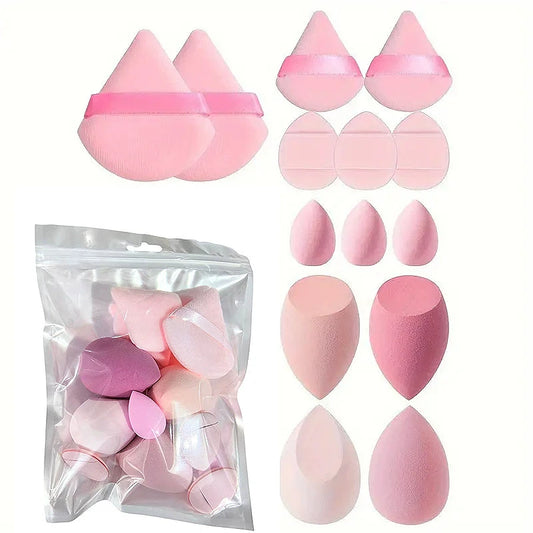 Makeup Sponge Set – Cosmetic Blender & Powder Puffs 14-Piece