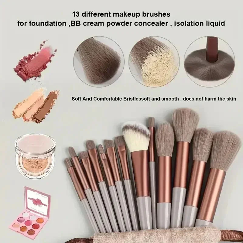 Soft Fluffy Multi-Piece Makeup Brush Set