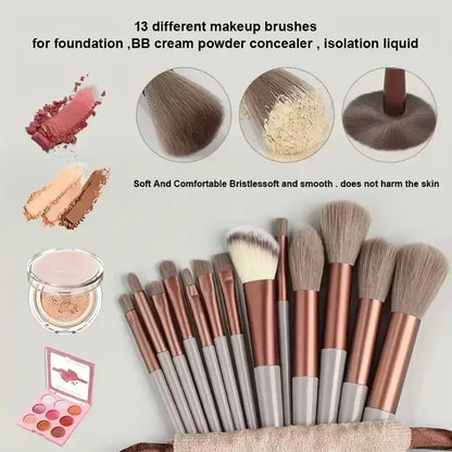 Soft Fluffy Multi-Piece Makeup Brush Set