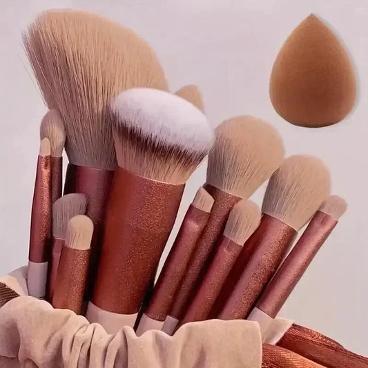 Soft Fluffy Multi-Piece Makeup Brush Set