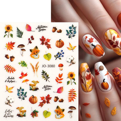 Autumn & Thanksgiving Theme Nail Art Decals