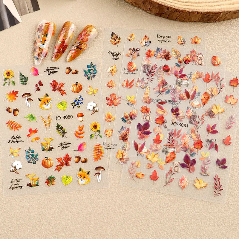 Autumn & Thanksgiving Theme Nail Art Decals