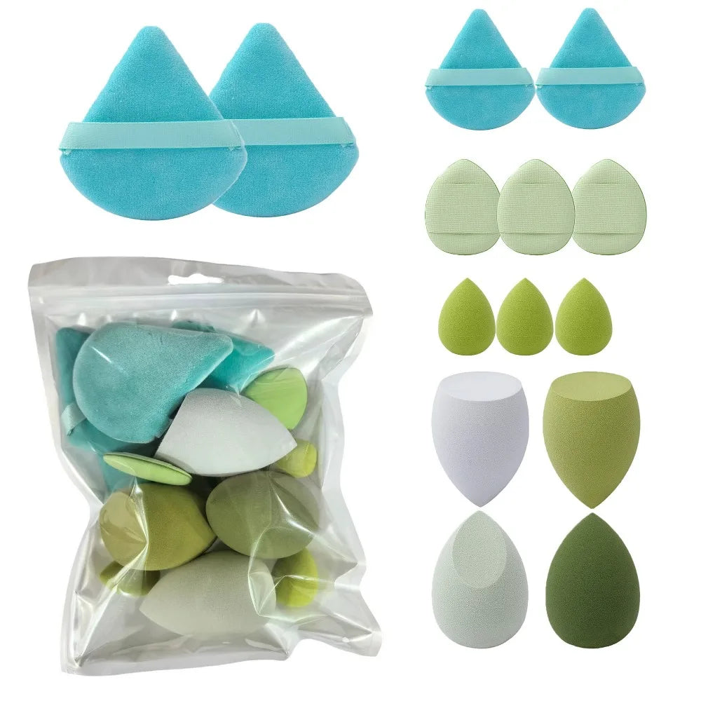 Makeup Sponge Set – Cosmetic Blender & Powder Puffs 14-Piece