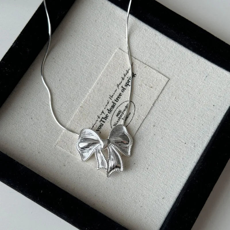 Sterling Silver Bow Knot Pendant