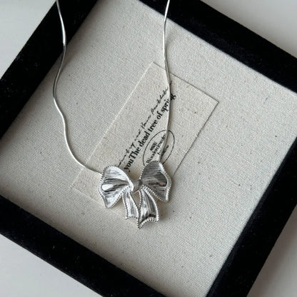 Sterling Silver Bow Knot Pendant