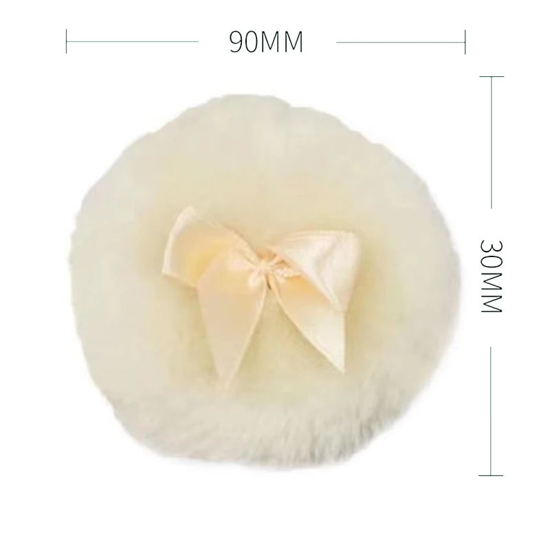 Large Fluffy Velour Powder Puff – Washable Wet & Dry Makeup Puff