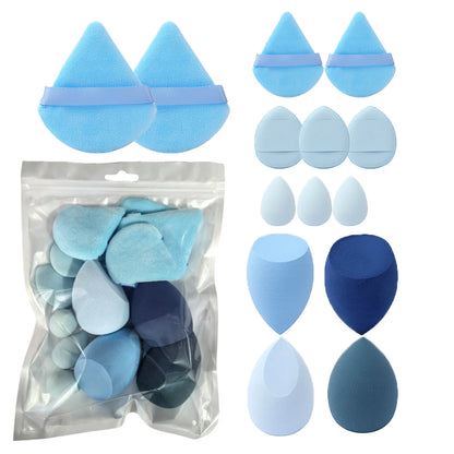 Makeup Sponge Set – Cosmetic Blender & Powder Puffs 14-Piece