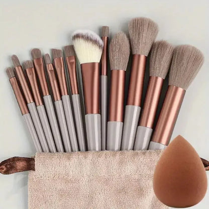 Soft Fluffy Multi-Piece Makeup Brush Set