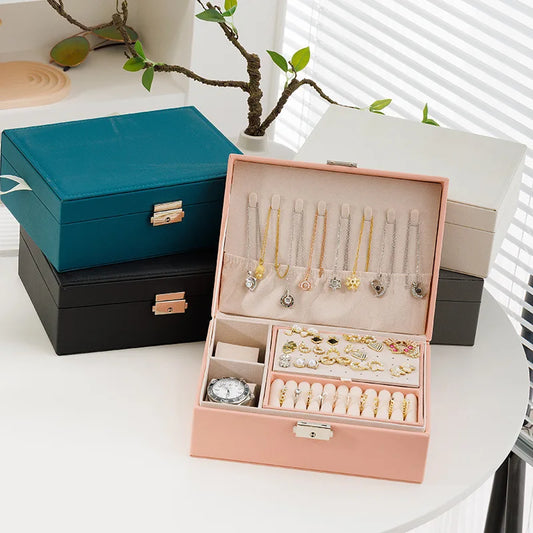 Leather Jewelry Storage Organizer