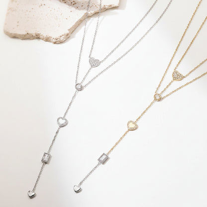 Layered Heart Necklace