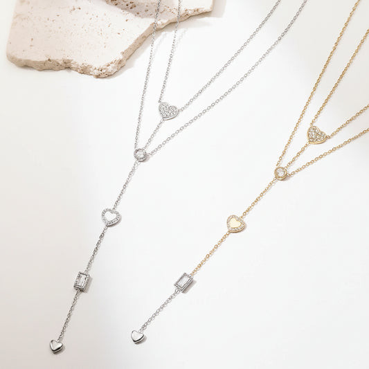 Layered Heart Necklace