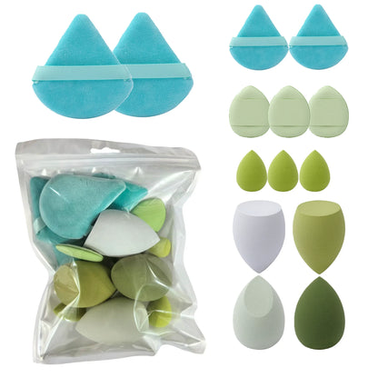 Makeup Sponge Set – Cosmetic Blender & Powder Puffs 14-Piece