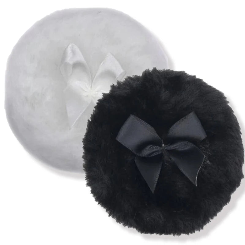 Large Fluffy Velour Powder Puff – Washable Wet & Dry Makeup Puff