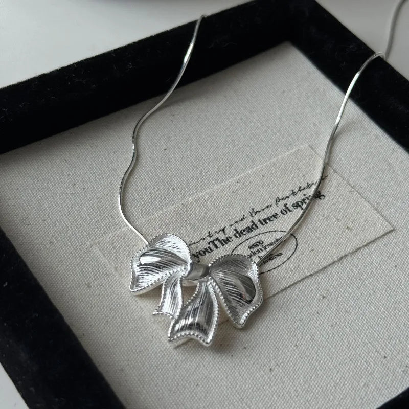 Sterling Silver Bow Knot Pendant