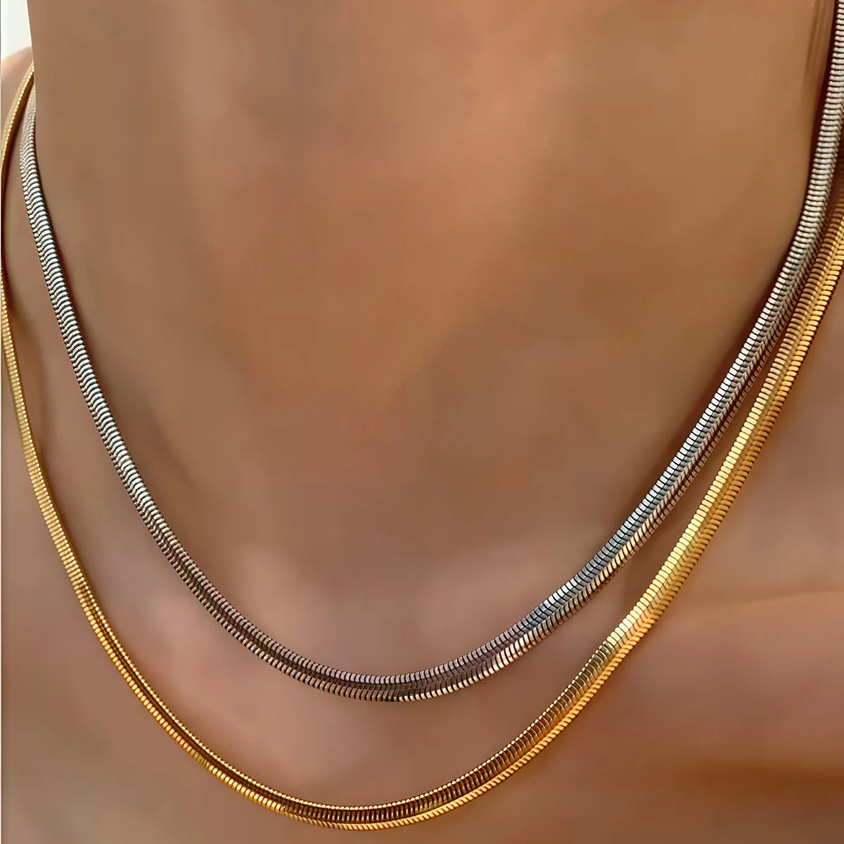Geometric Chain Necklace