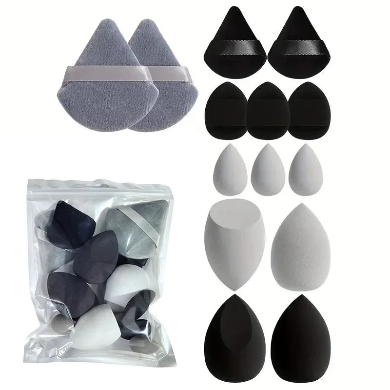 Makeup Sponge Set – Cosmetic Blender & Powder Puffs 14-Piece