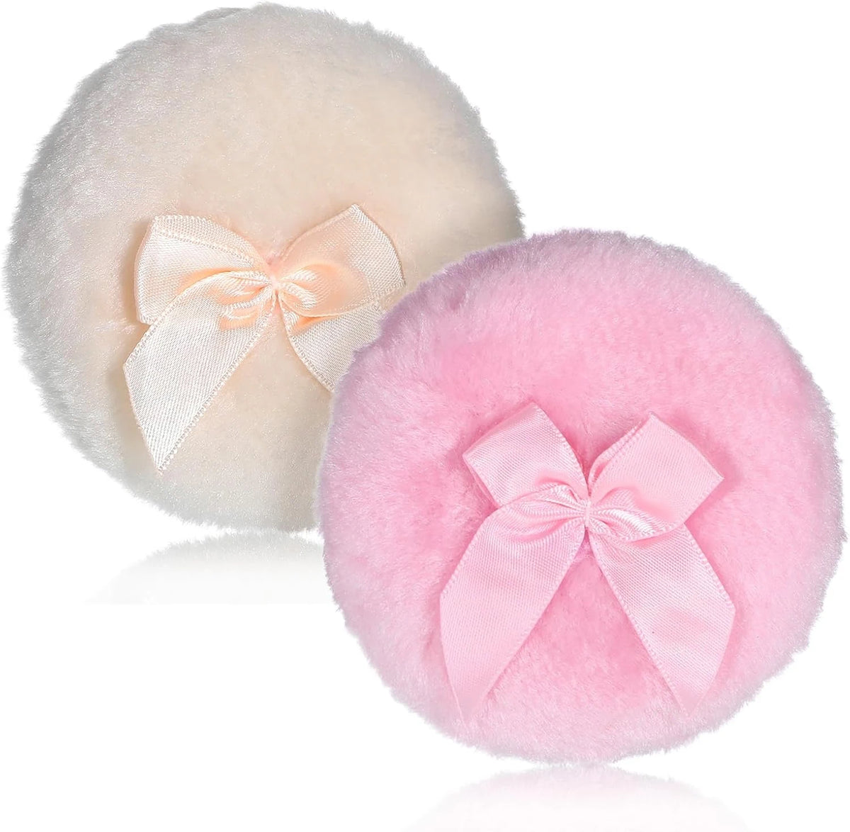 Large Fluffy Velour Powder Puff – Washable Wet & Dry Makeup Puff