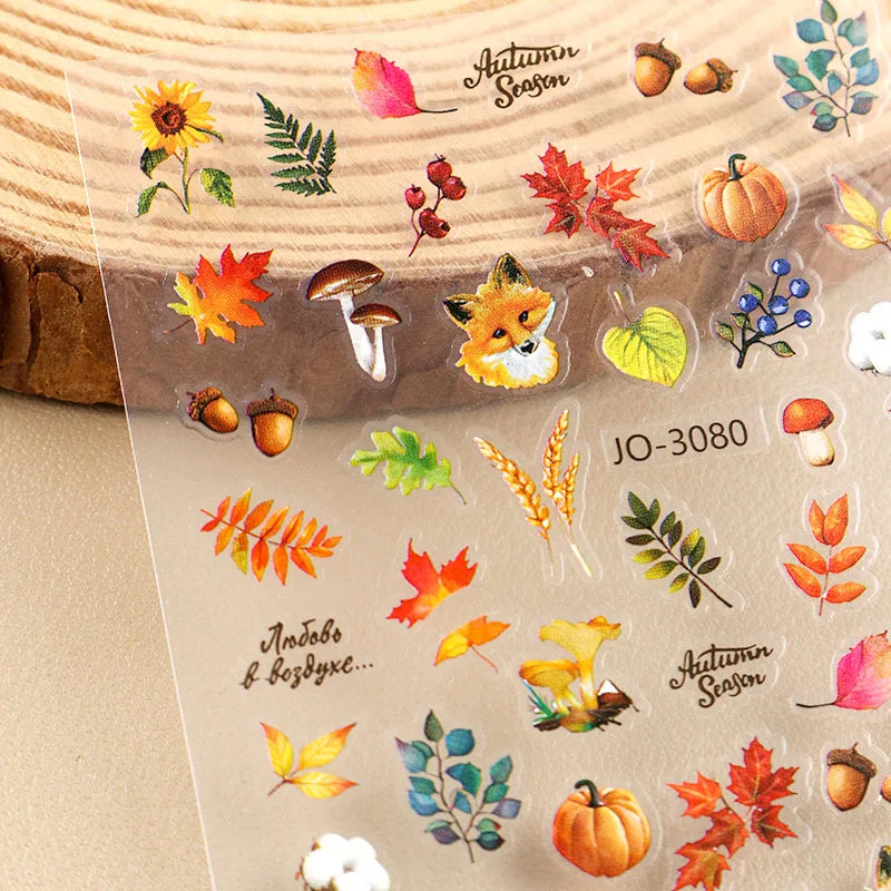 Autumn & Thanksgiving Theme Nail Art Decals