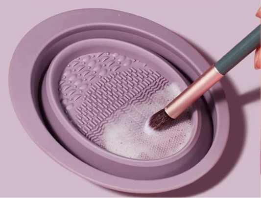 Silicone Makeup Brush Folding Cleaning Bowl