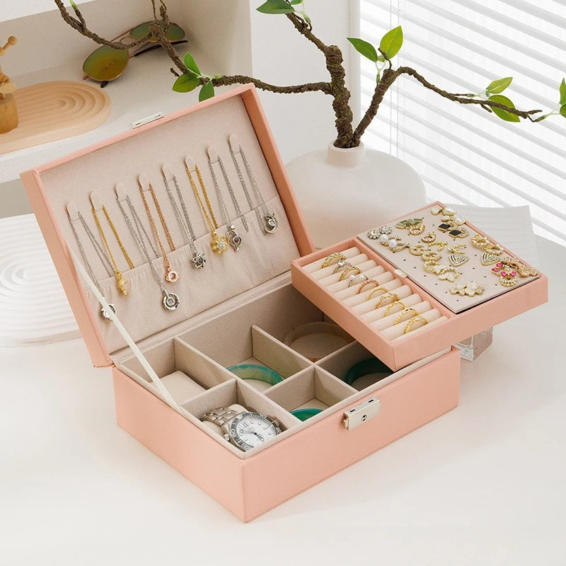 Leather Jewelry Storage Organizer