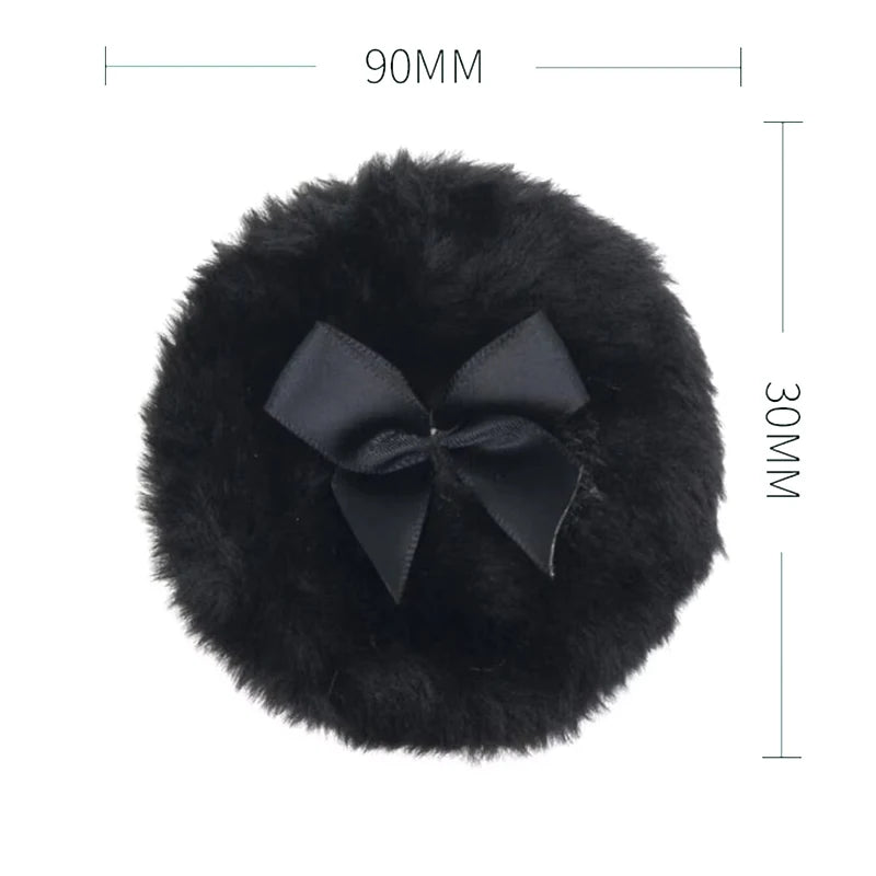 Large Fluffy Velour Powder Puff – Washable Wet & Dry Makeup Puff