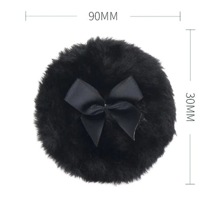 Large Fluffy Velour Powder Puff – Washable Wet & Dry Makeup Puff