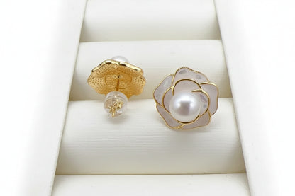 Sterling Silver Natural Freshwater Pearl Pendant Set