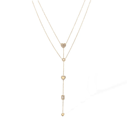 Layered Heart Necklace