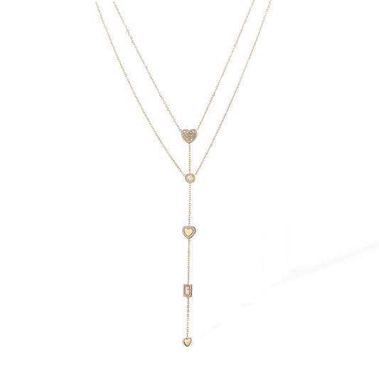 Layered Heart Necklace