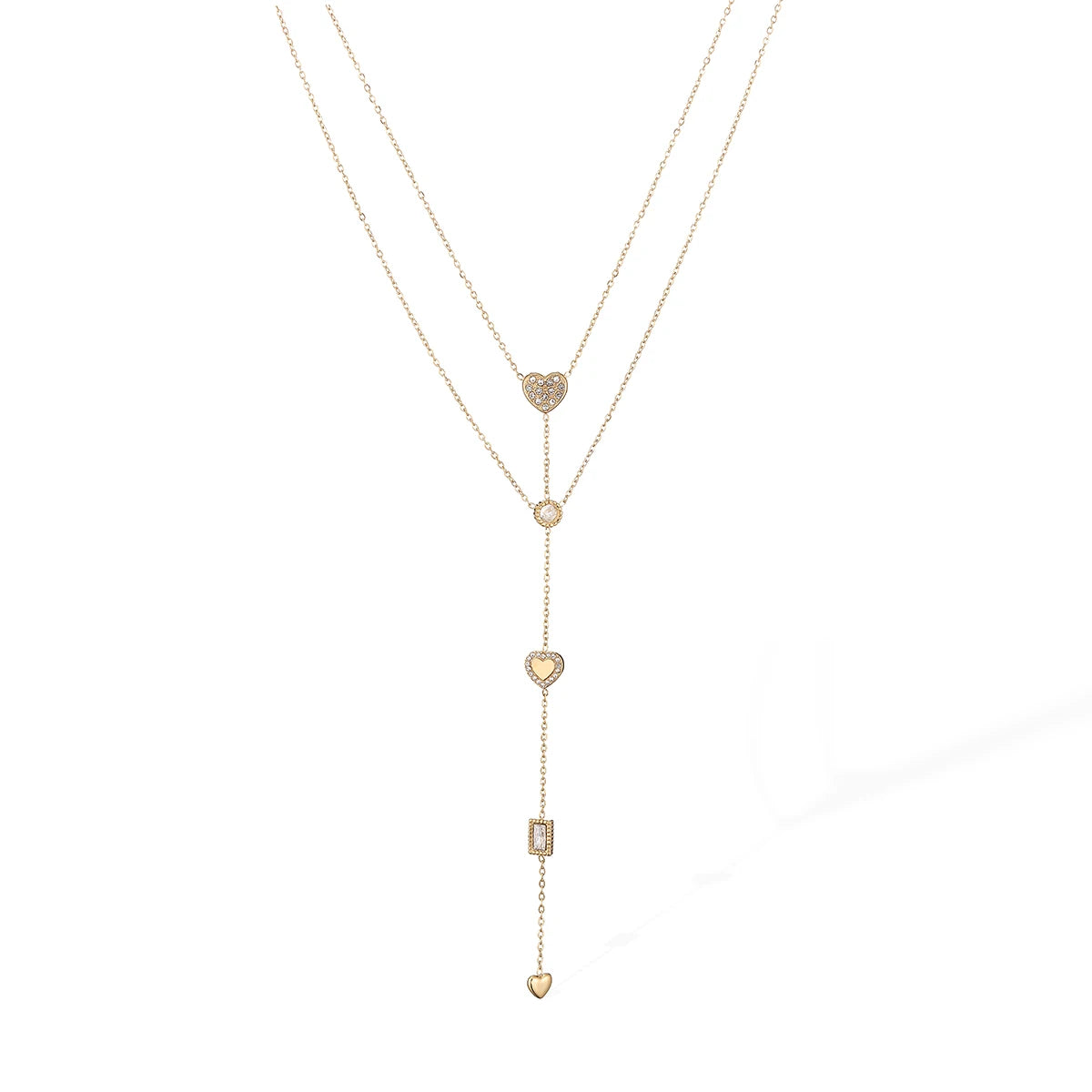 Layered Heart Necklace
