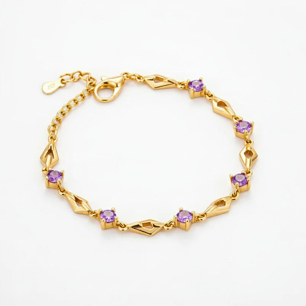 Diamond Openwork Zirconia Bracelet