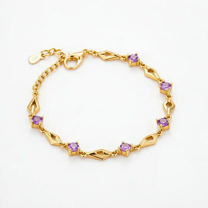 Diamond Openwork Zirconia Bracelet