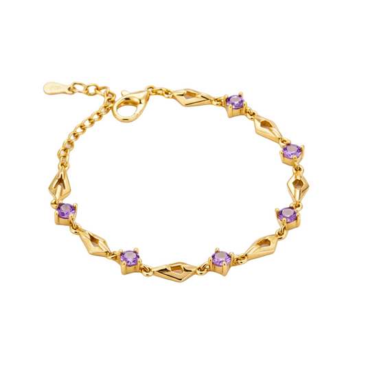 Diamond Openwork Zirconia Bracelet