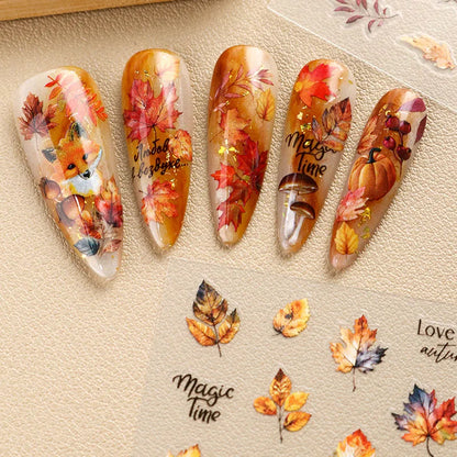 Autumn & Thanksgiving Theme Nail Art Decals
