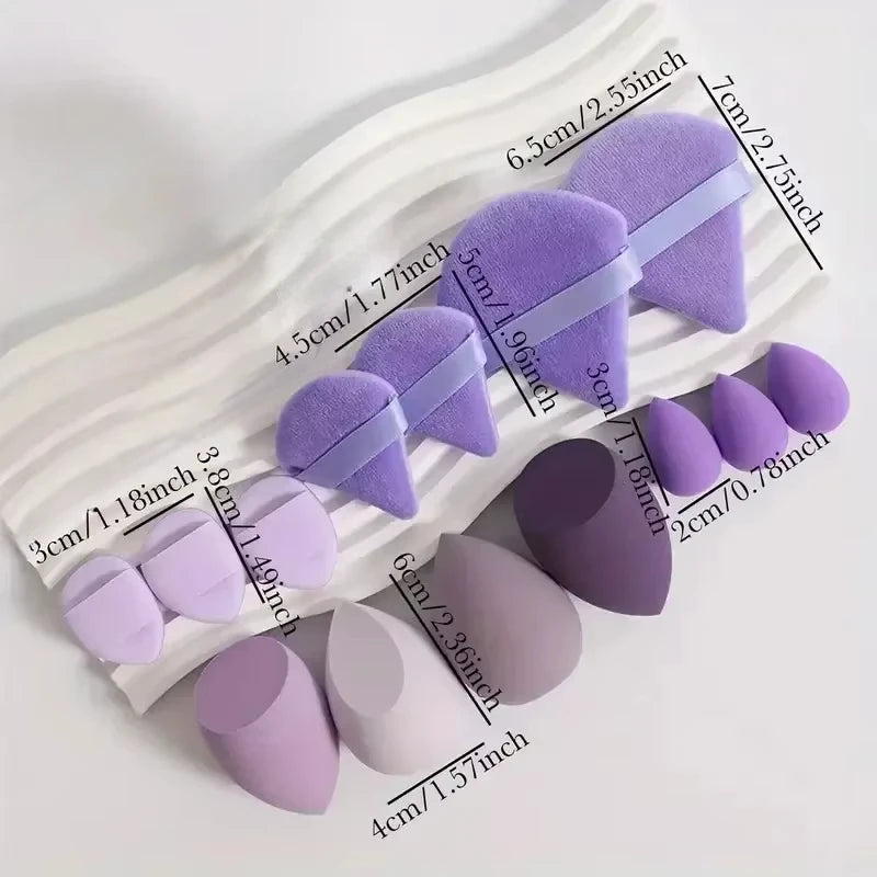 Makeup Sponge Set – Cosmetic Blender & Powder Puffs 14-Piece