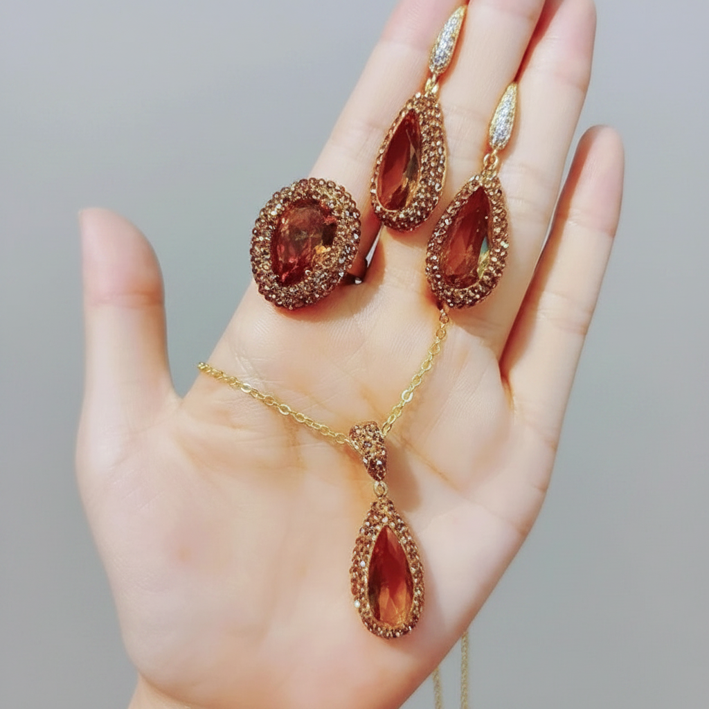 Zultanite Color-Changing Stone Jewelry Set