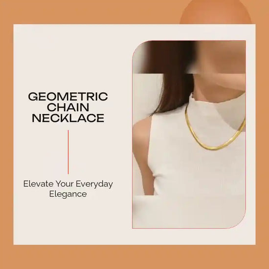 Geometric Chain Necklace by@Outfy