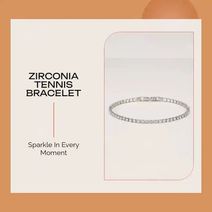 Zirconia Tennis Bracelet by@Outfy